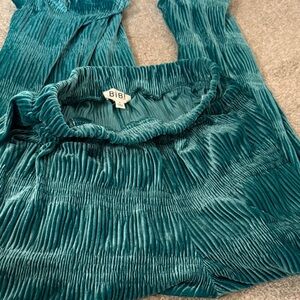 BiBi Turquoise Wide Leg Pants